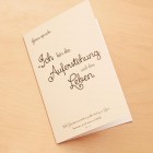 2 x Beileidskarte Auferstehung ohne Blumen 2 x Beileidskarte Auferstehung ohne Blumen